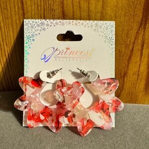 Princess Accessories Acrylic Flower Earrings